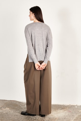 Pull oversize en laine et cachemire Kelly 10 - Gris