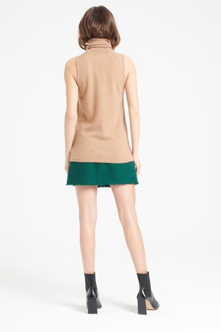 Pull slim en cachemire sans manches Lilly 13 - Camel