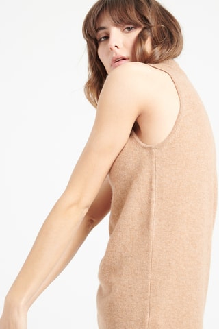 Pull slim en cachemire sans manches Lilly 13 - Camel