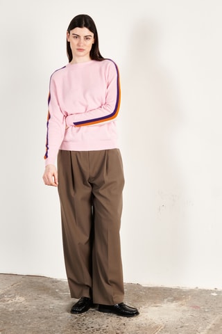 Pull oversize en cachemire Zaya 19 - Rose