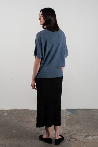 Pull oversize en cachemire Ria 25 - Bleu