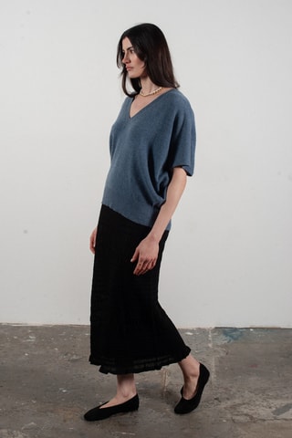 Pull oversize en cachemire Ria 25 - Bleu
