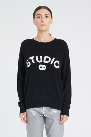 Pull ample en cachemire Zaya 4 - Noir