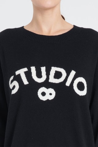Pull ample en cachemire Zaya 4 - Noir