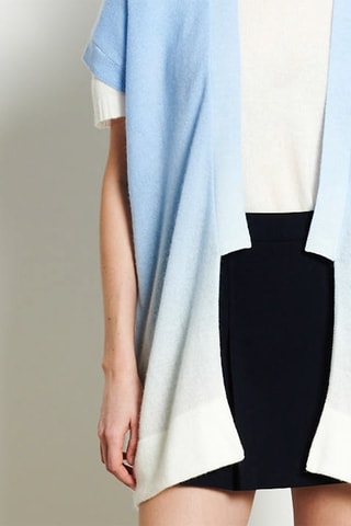 Kimono oversize en cachemire Ava 11 - Blanc