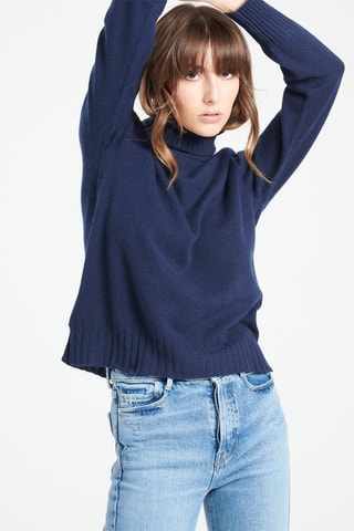 Pull ample en cachemire Lilly 22 - Bleu