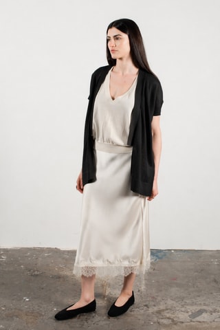 Gilet oversize en laine et cachemire Kelly 5 - Noir