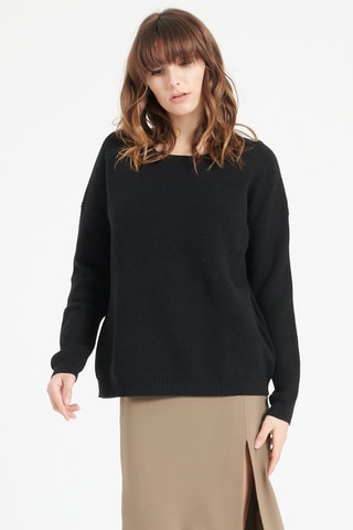 Pull ample en cachemire Lilly 25 - Noir