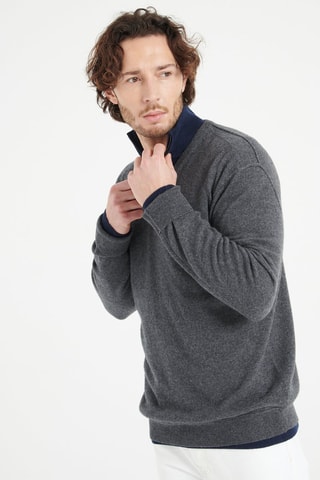 Pull ample en cachemire Luke 11 - Gris