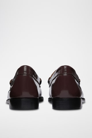 Leren Mocassins Penny - Bordeauxrood