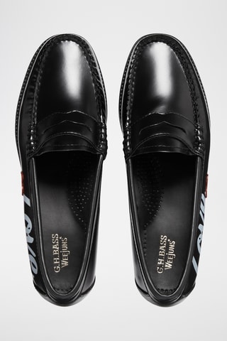 Leren Mocassins Penny - Zwart