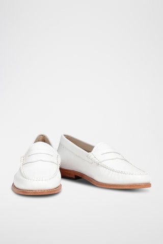 Leren Mocassins Penny - Wit