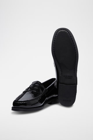 Leren Mocassins Penny - Zwart