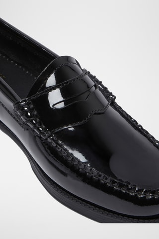 Leren Mocassins Penny - Zwart