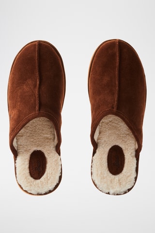 Nubuck Pantoffels Granby - Bruin