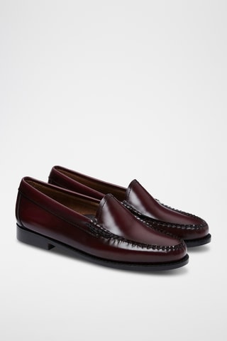 Leren Mocassins Venetian - Bordeauxrood