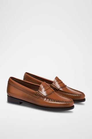 Leren Mocassins Penny - Bruin