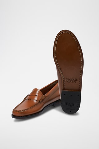 Leren Mocassins Penny - Bruin