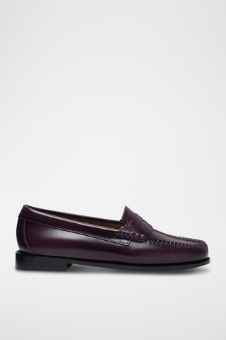 Leren Mocassins Penny - Lichtgrijs