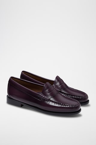 Leren Mocassins Penny - Lichtgrijs