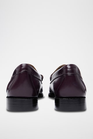 Leren Mocassins Penny - Lichtgrijs