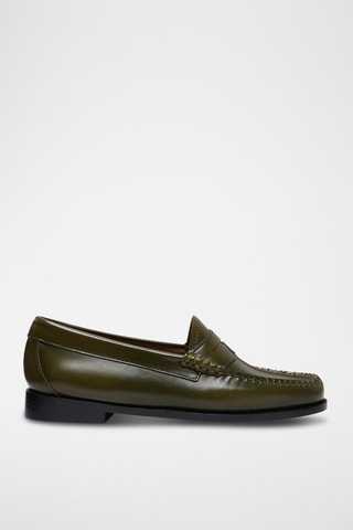 Leren Mocassins Penny - Groen