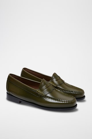 Leren Mocassins Penny - Groen