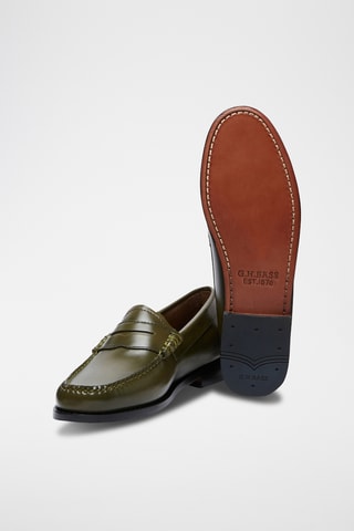 Leren Mocassins Penny - Groen