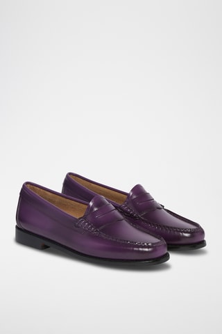 Leren Mocassins Penny - Paars