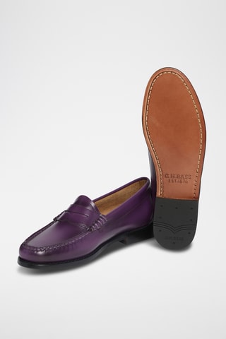 Leren Mocassins Penny - Paars