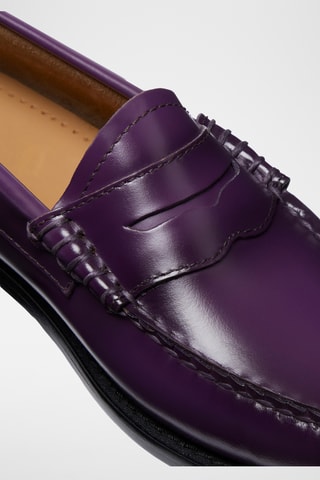 Leren Mocassins Penny - Paars
