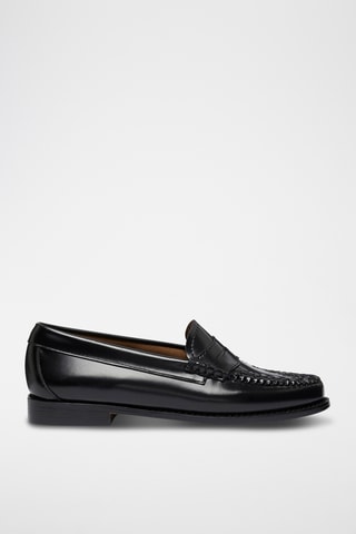 Leren Mocassins Penny - Zwart