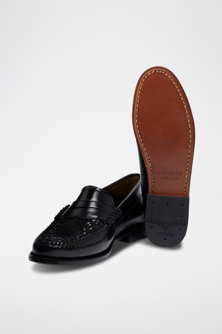 Leren Mocassins Penny - Zwart