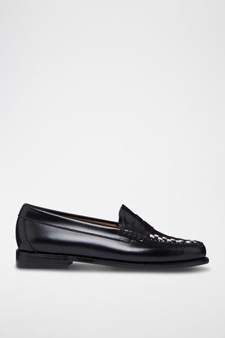 Leren Mocassins Penny - Zwart