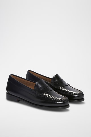 Leren Mocassins Penny - Zwart