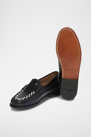 Leren Mocassins Penny - Zwart