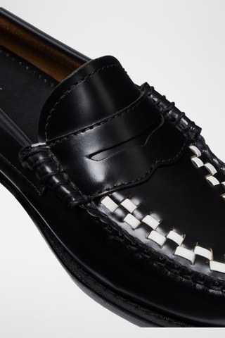 Leren Mocassins Penny - Zwart
