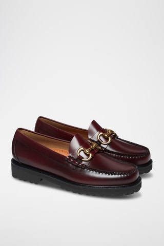 Leren Mocassins Lincoln - Bordeauxrood