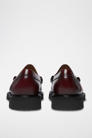 Leren Mocassins Lincoln - Bordeauxrood