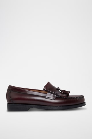 Leren Mocassins Layton - Bordeauxrood