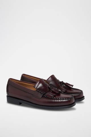 Leren Mocassins Layton - Bordeauxrood
