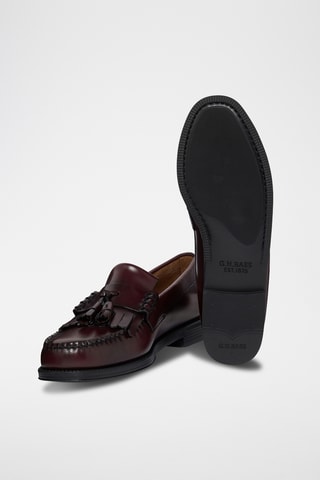 Leren Mocassins Layton - Bordeauxrood