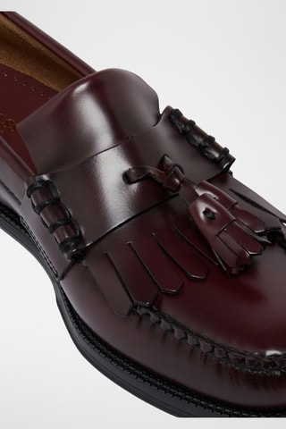 Leren Mocassins Layton - Bordeauxrood