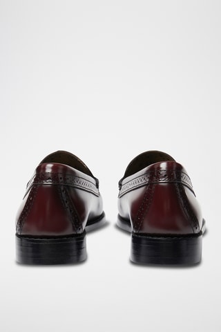 Leren Mocassins Estelle - Bordeauxrood