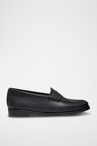 Leren Mocassins Penny - Zwart