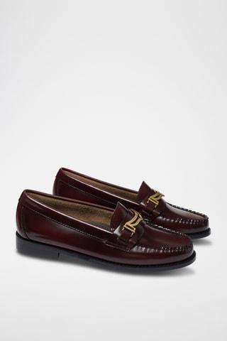 Leren Mocassins Keeper - Bordeauxrood