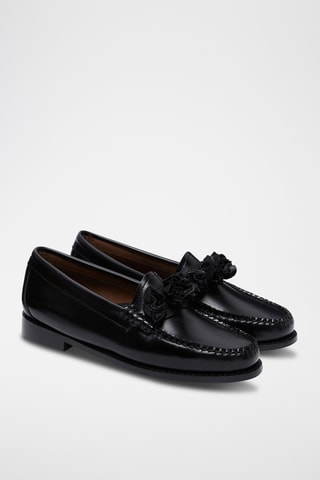 Leren Mocassins Penny - Zwart