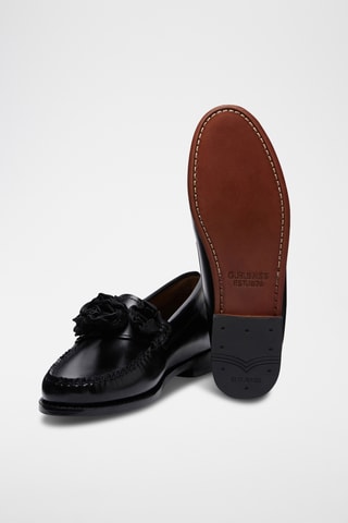 Leren Mocassins Penny - Zwart