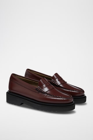 Leren Mocassins Penny - Bordeauxrood
