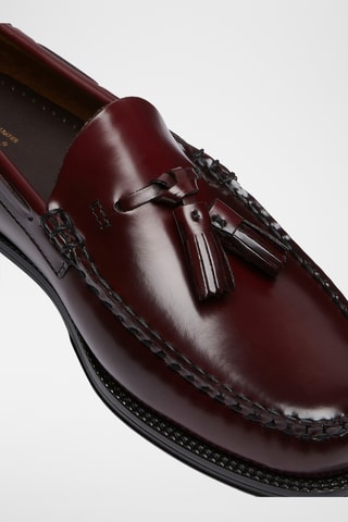 Leren Mocassins Larkin - Bordeauxrood